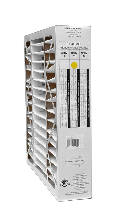 Carrier & Bryant FILXUMC112320 - 20" x 23" x 4" Pleated Air Filter, MERV 11 replaces old part # FILXXFNC0124