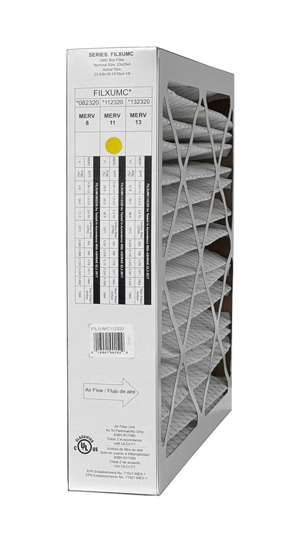 Carrier & Bryant FILXUMC112320 - 20" x 23" x 4" Pleated Air Filter, MERV 11 replaces old part # FILXXFNC0124