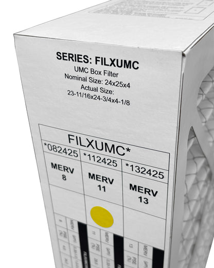 Carrier & Bryant FILXUMC112425 - 24" x 25" x 4" Pleated Air Filter, MERV 11 replaces old part # FILXXCAR0124