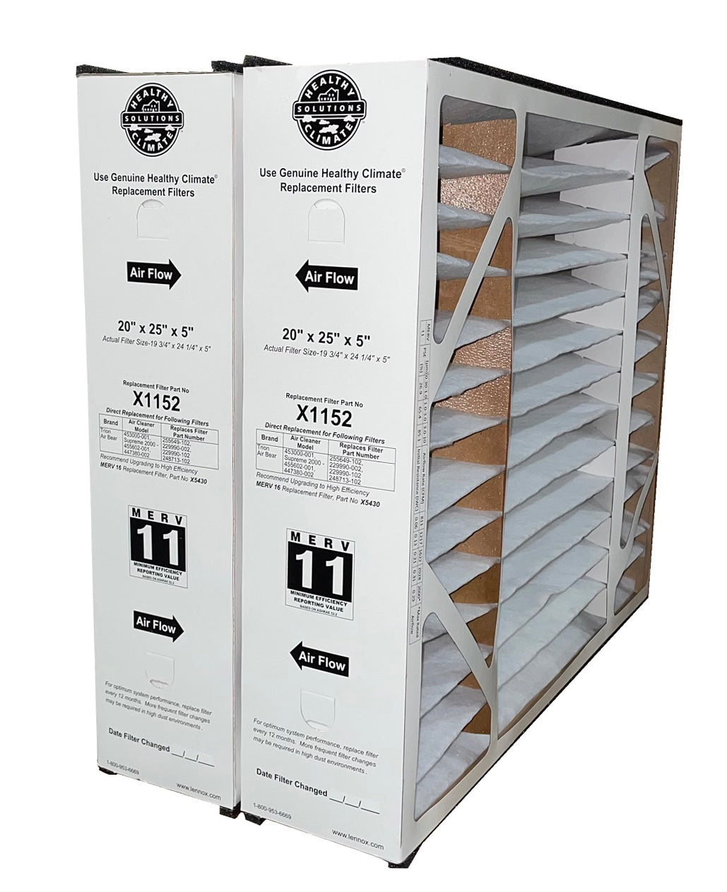 Lennox X1152 - MF1-20 20" x 25" x 5" Furnace Filter