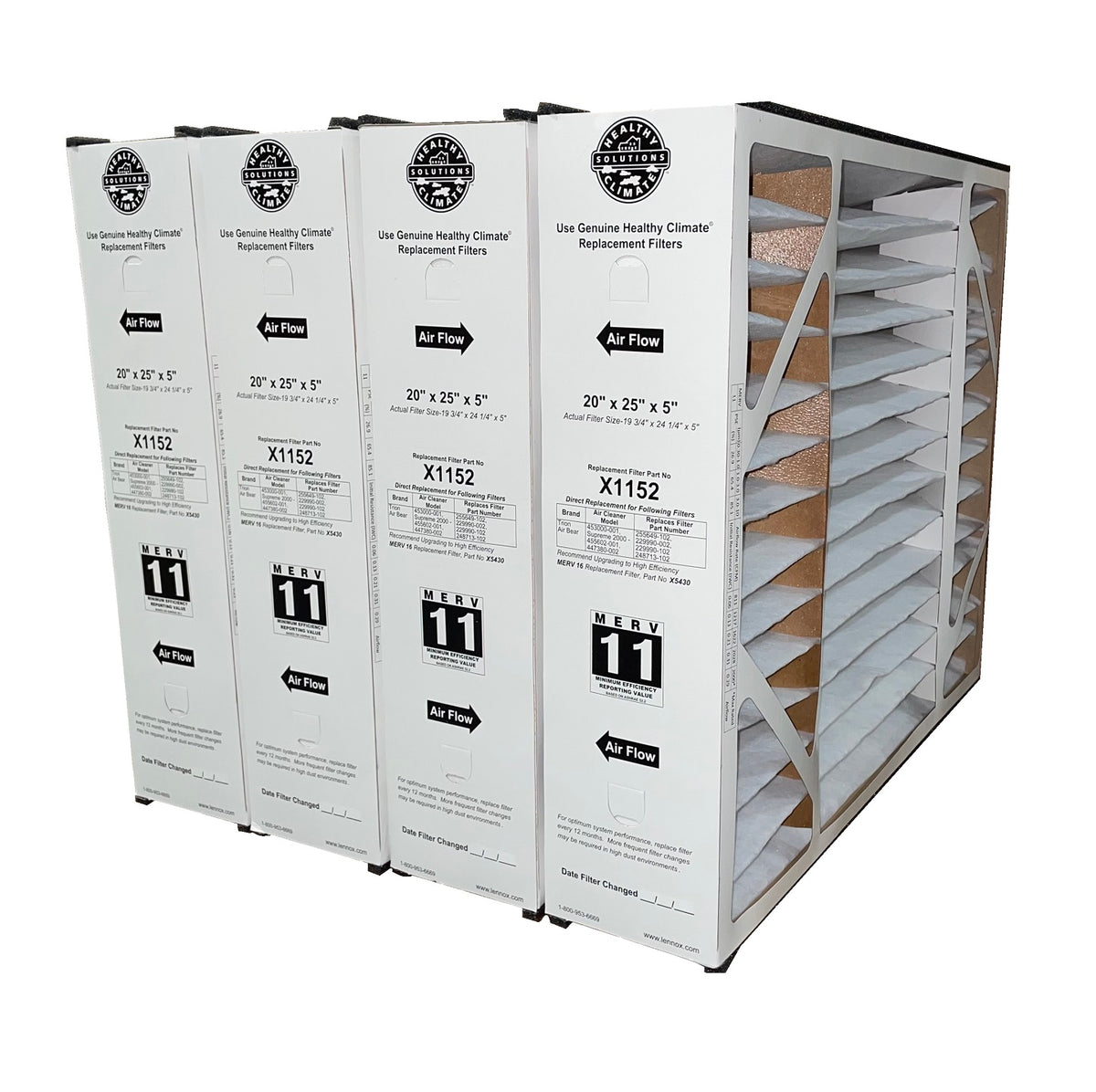 Lennox X1152 - MF1-20 20" x 25" x 5" Furnace Filter