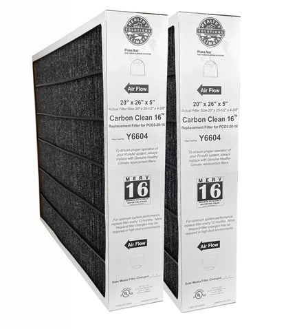 Lennox Y6604- PureAir PCO3-20-16 MERV 16 Filter- 20" x 26" x 5"