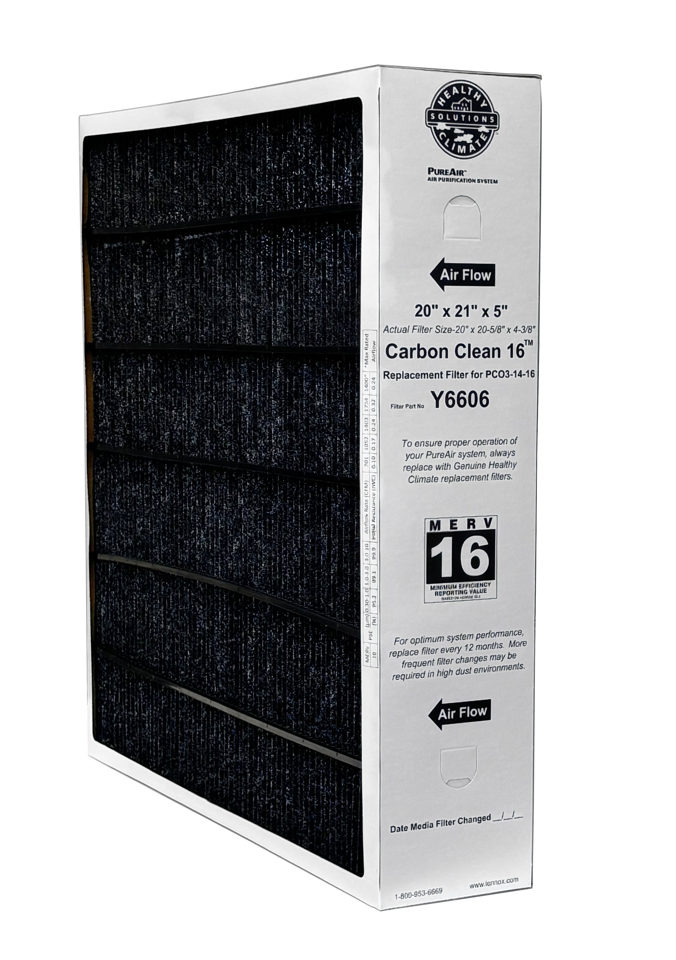 Lennox Y6606 - PureAir PCO3-14-16 MERV 16 Filter- 20