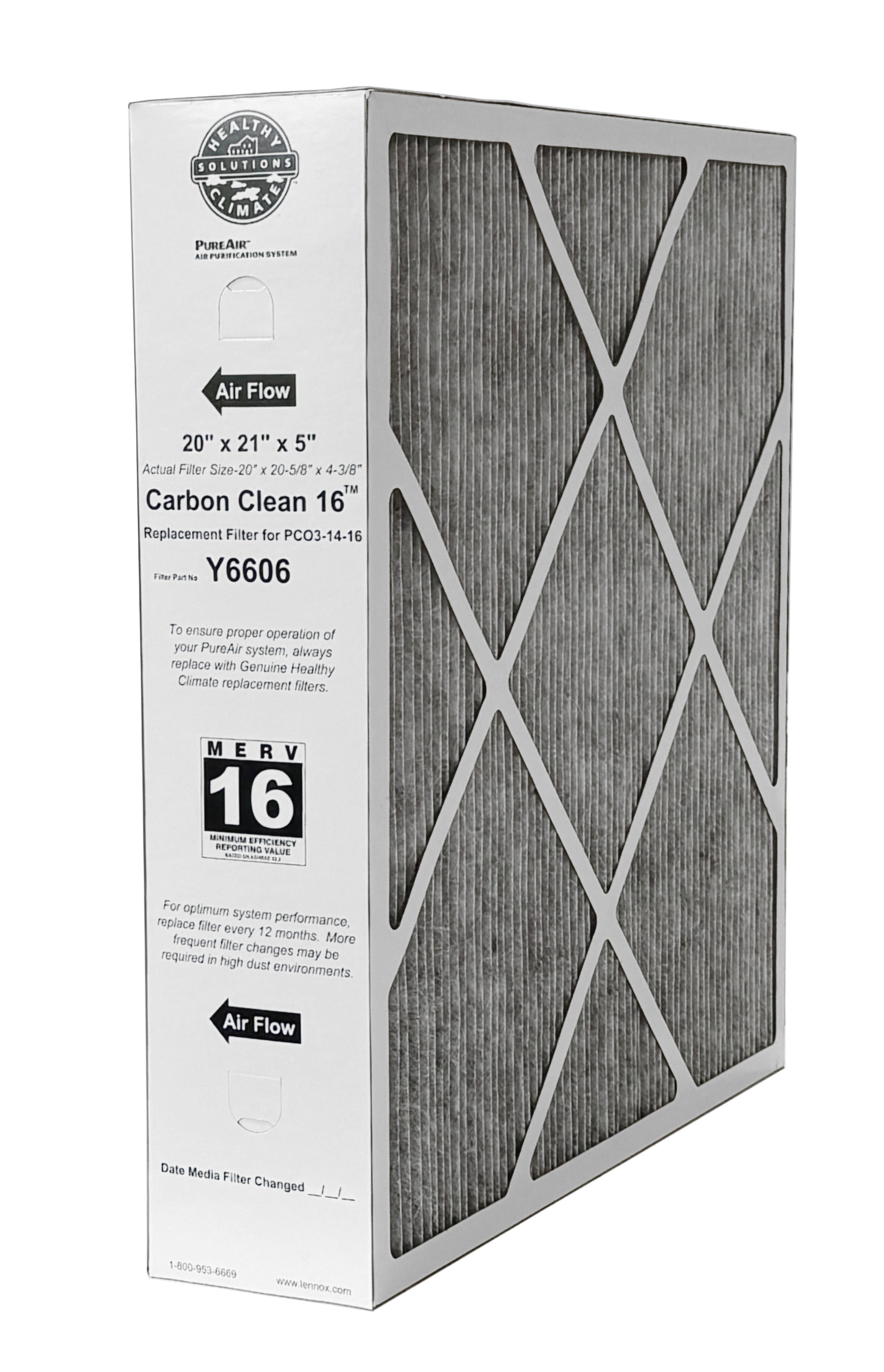 Lennox Y6606 - PureAir PCO3-14-16 MERV 16 Filter- 20