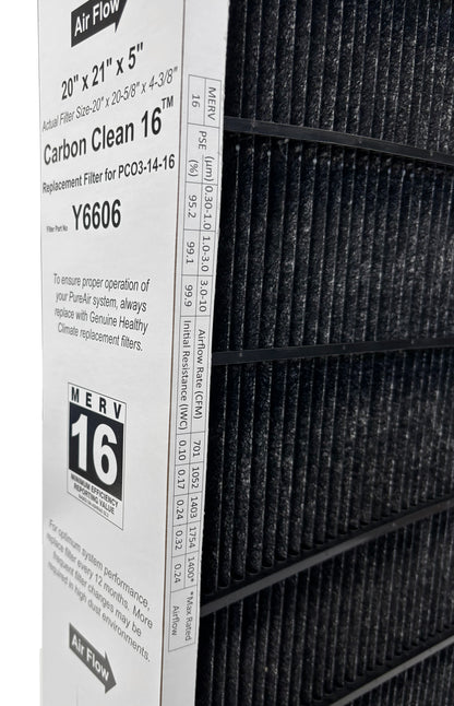 Lennox Y6606 - PureAir PCO3-14-16 MERV 16 Filter- 20" x 21" x 5"