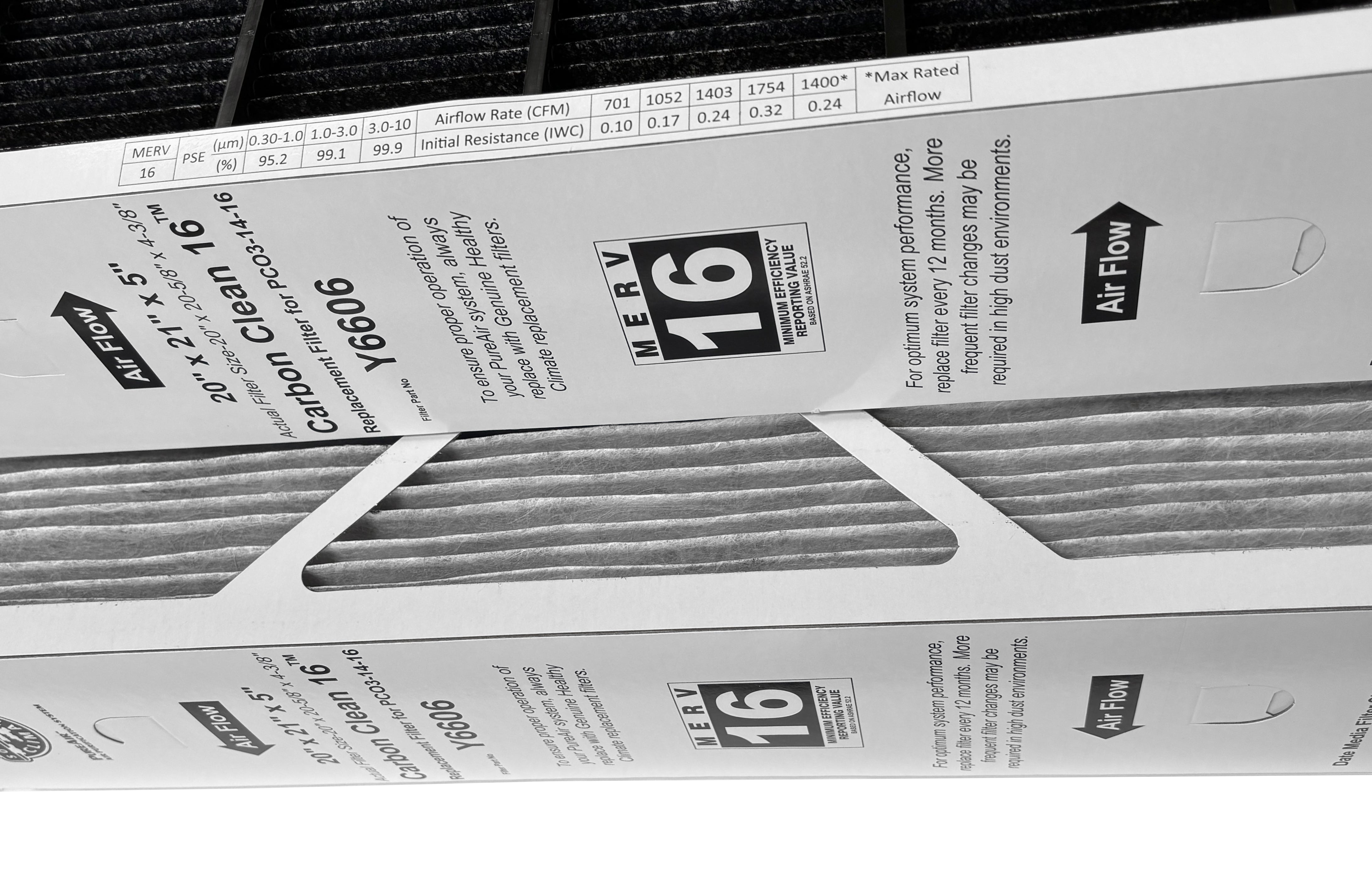 Lennox Y6606 - PureAir PCO3-14-16 MERV 16 Filter- 20