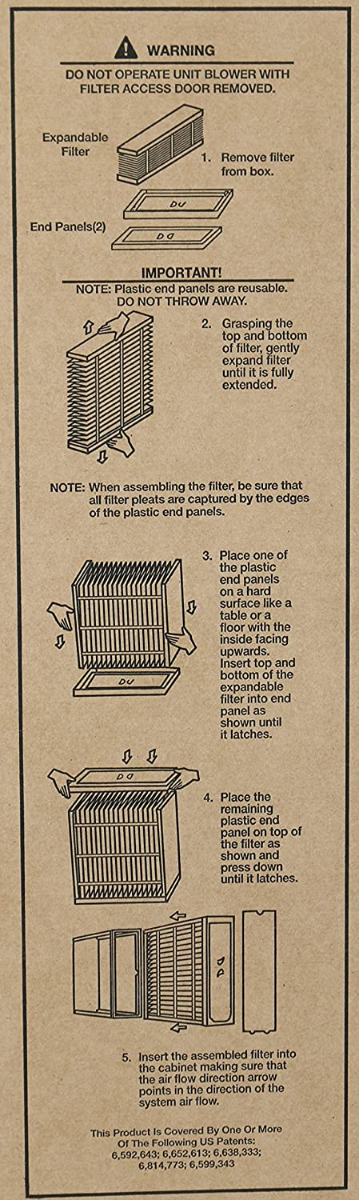 Carrier & Bryant EXPXXFIL0020 Filter