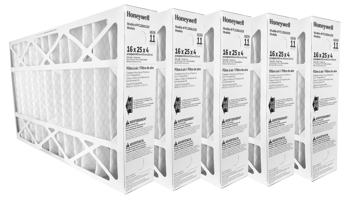 Honeywell FC100A1029 Pleated Air Filter - Five Pack