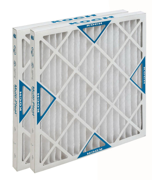 Koch 102-740-104 (2-Pack) - 20" x 24" x 1" Pleated Air Filter, MERV 8