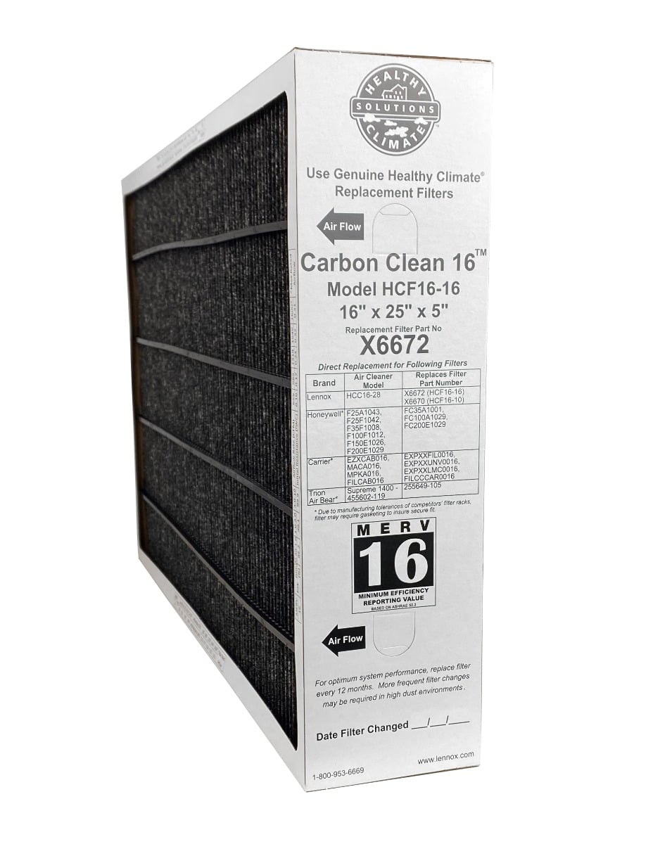 Lowest Price! Lennox X6672 Carbon Clean HCF1616 Filter 16x25x5